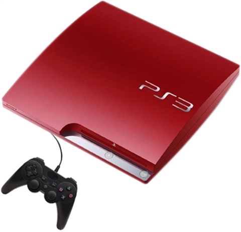 PS3 Slim Console, 320GB, Scarlet Red +1 Pad Discounted